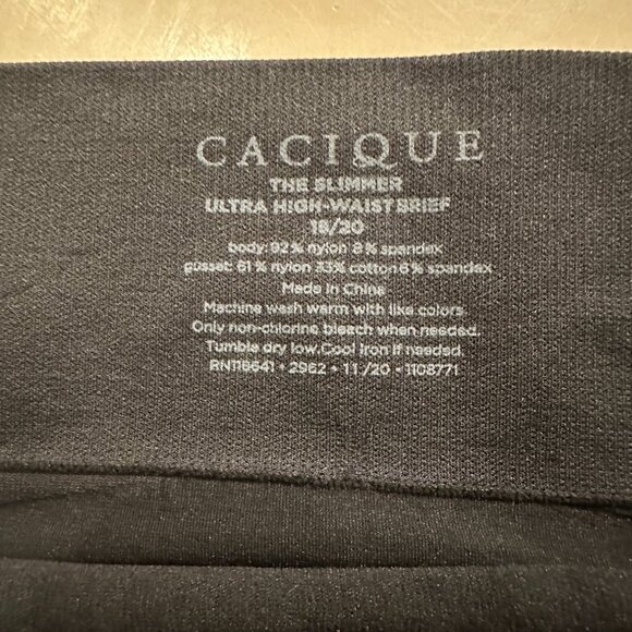 New without tags black Cacique high waist brief shapewear, size 18/20! Plus! - Picture 3 of 3